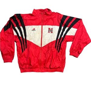 Vintage Nebraska adidas football jacket